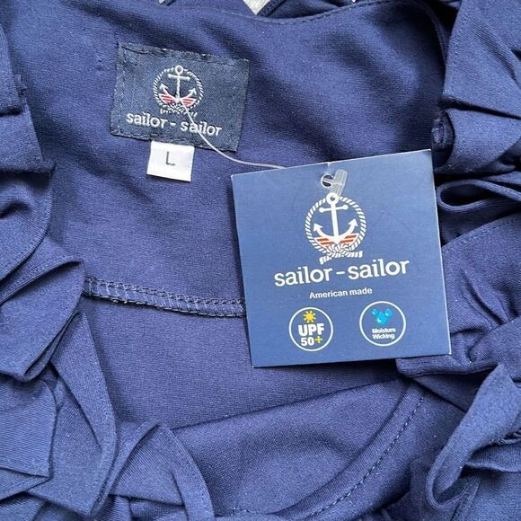 Sailor-Sailor Navy Cricket Dress, Size Large - Picture 2 of 4